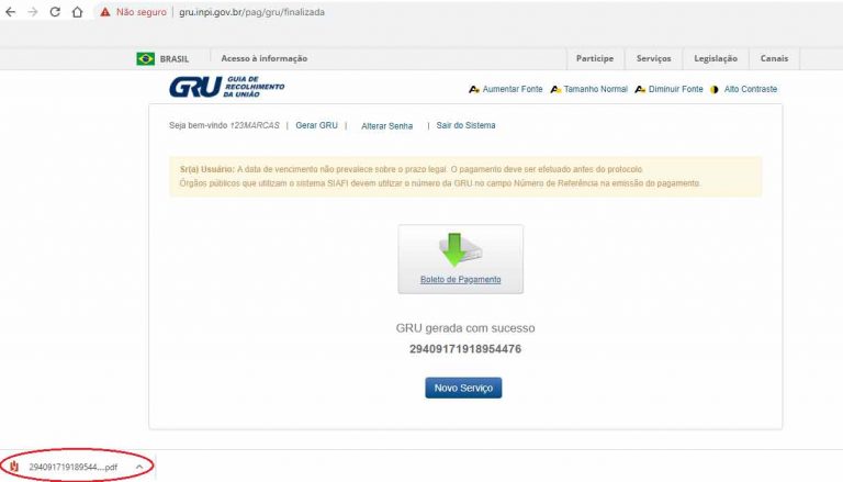 Como gerar/emitir uma GRU no INPI? - 123 Marcas
