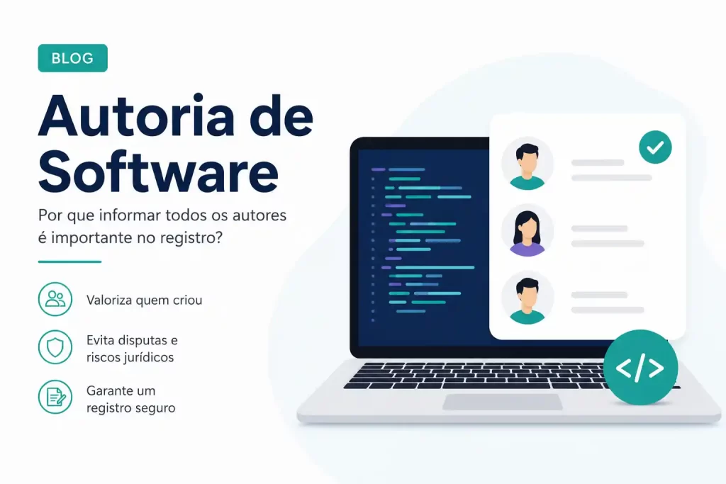 Posso registrar um software sem informar todos os autores?